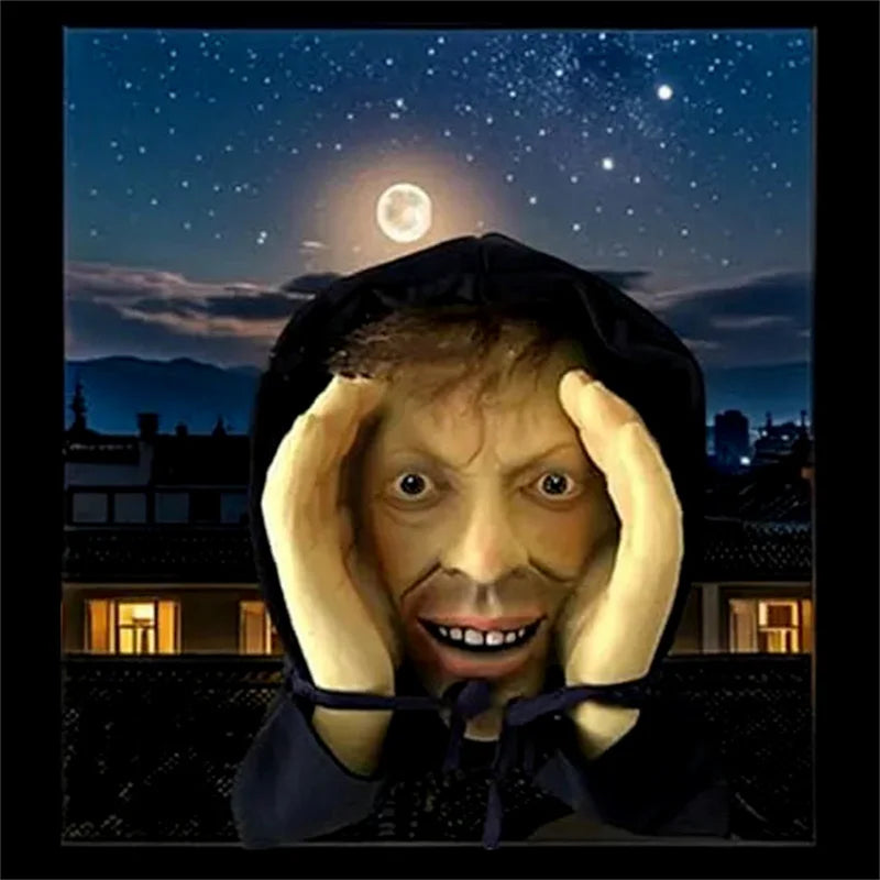 Scary Peeper Halloween Window Sticker 30x35cm