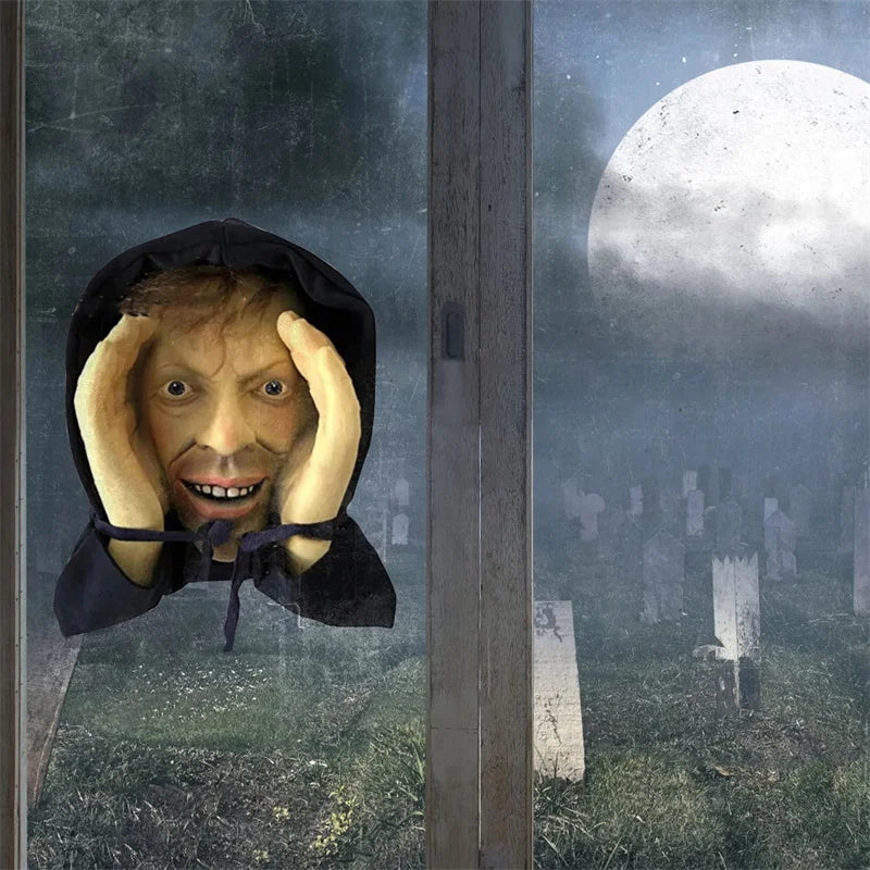 Scary Peeper Halloween Window Sticker 30x35cm