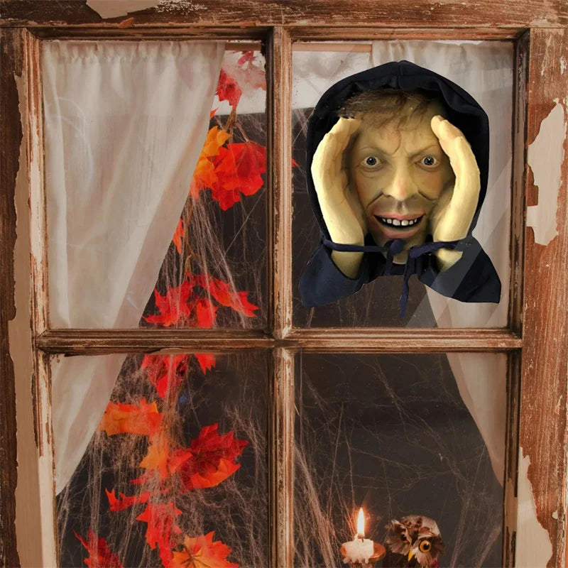 Scary Peeper Halloween Window Sticker 30x35cm
