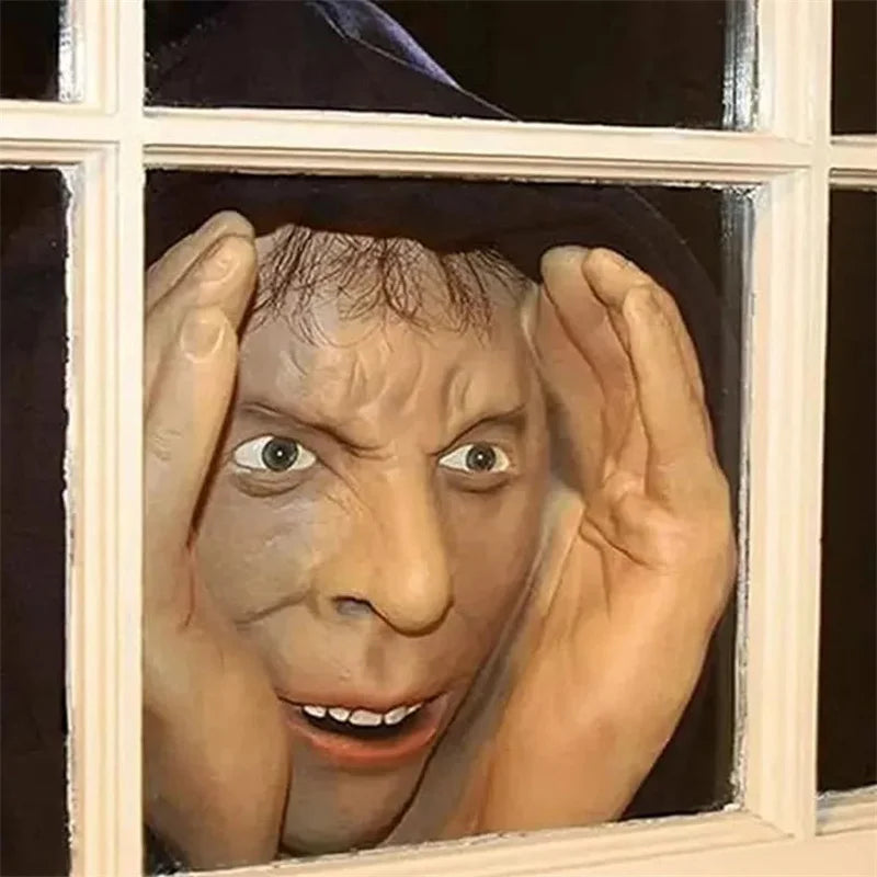 Scary Peeper Halloween Window Sticker 30x35cm